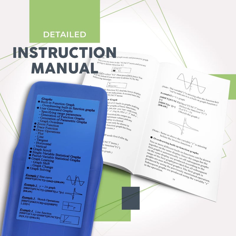 CATIGA Scientific Calculator with Graphic Functions - Multiple Modes with Intuitive Interface - Perfect for Beginner and Advanced Courses, High School or College - Image 5